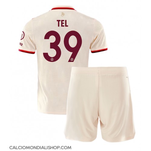 Maglie da calcio Bayern Munich Mathys Tel #39 Terza Maglia Bambino 2024-25 Manica Corta (+ Pantaloni corti)